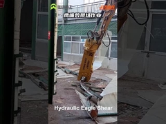 Zware hydraulische schroot-metalen schaar voor het snijden van platen voor graafmachines