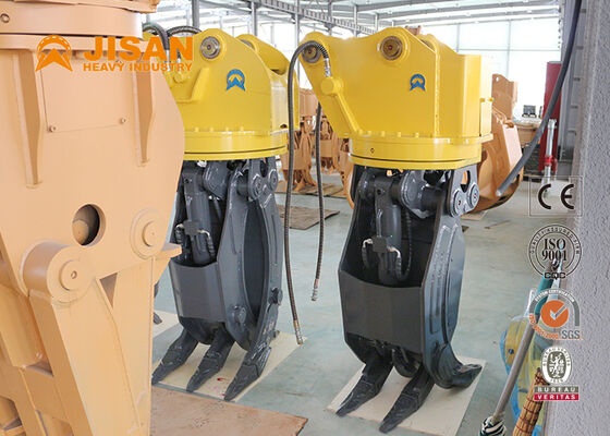 Dubbele koppeling Hydraulische blokgreep 1500mm kaakopening voor 20 ton 320 graafmachine