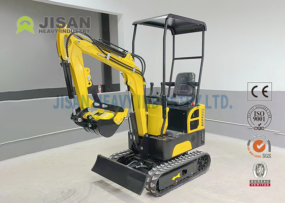1t Kleine tuingraafmachine Volledig hydraulische mini-rupsgraafmachine Looprollen