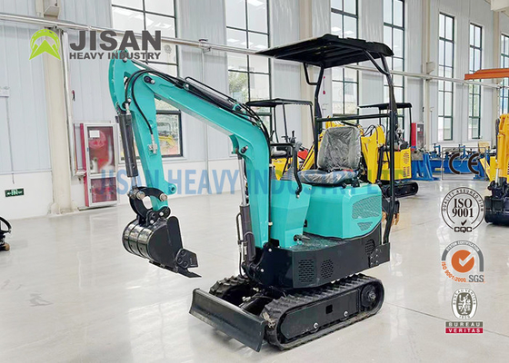 1t Kleine tuingraafmachine Volledig hydraulische mini-rupsgraafmachine Looprollen