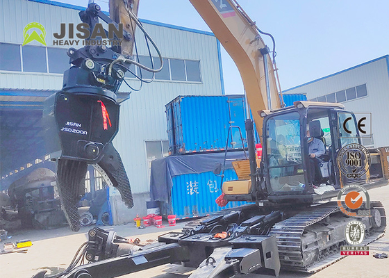 Jisan Graafmachine Demolitie Hardox Steel Shears Fort Scrap Shears Te koop Auto's Demontage Machine