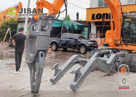 Graafmachine Hydraulische schaar voor staalconstructie Afbraak Hydraulische metaal snijmachine Pc200 Beton schaar wagen
