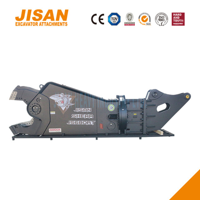 JS800RT graafmachine metalen schaar ideaal voor het snijden van zwaar staal met een arminstallatie van 80 tot 110 ton