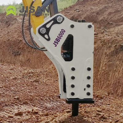Hydraulische steenbreker met 160-180 kg/cm2 werkdruk, 150-190 l/min olieflow en 350-500 bpm slagfrequentie voor graafmachines