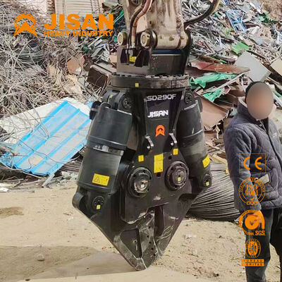 Veelzijdige graafmachine metalen schaar met brede kaakopening en sterke krachtcilinder voor beton recycling en sloop