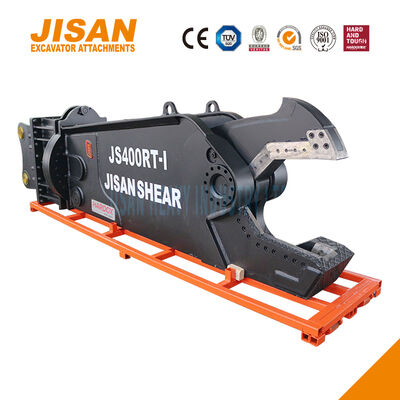 Nieuw Product CE 25 Hydraulische Sloopuitrusting Graafmachine Aanbouwdeel Auto Schroot Schaar Met Tandwiel Roterende Sloop Schaar