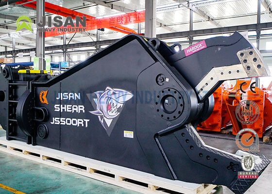 Zware graafmachine metalen scharen voor het knippen van ijzerhoudende metalen, aluminium schroot en industriële sloopmateriaalverwerking