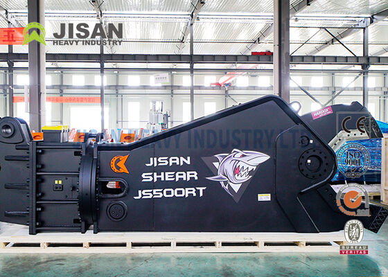 Hydraulische scheer voor graafmachines met 360 graden Hydraulische rotatie 1500T Snijkracht en slijtvast staal