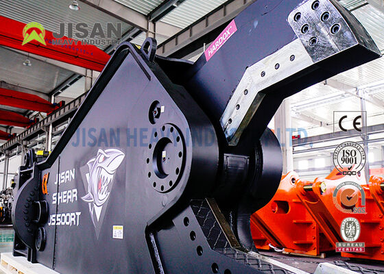 Hydraulische scheer voor graafmachines met 360 graden Hydraulische rotatie 1500T Snijkracht en slijtvast staal