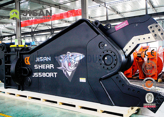 60 Ton Excavator Shear Fortress For die Hydraulische Roterende Mobiele het Hulpmiddeluitrusting ontmantelen van het Schrootstaal