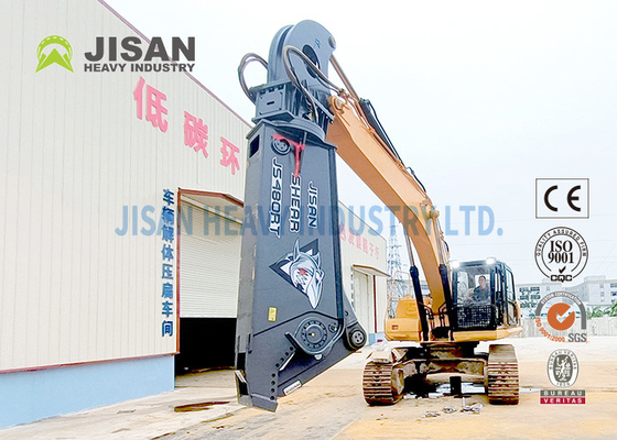 Heavy Duty Hydraulic Scrap Metal Sheet Cutting Shears For 30-50 Ton Excavator